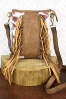 Till the Cows Come Home Faux Leather Fringe Crossbody