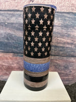 Blue Line Flag Tumbler