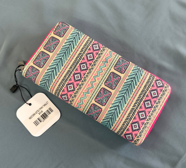 Western Aztec Print Wallet