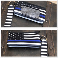 Blue Line Wristlet