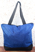 Royal Blue Glitter Tote